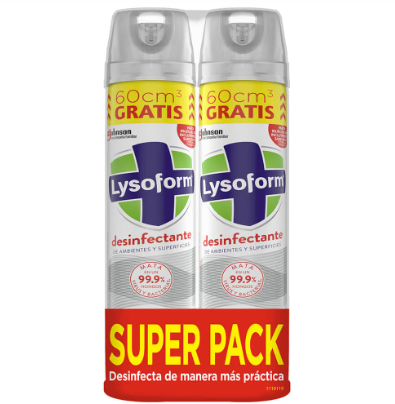 Lysoform aerosol pack x2 x 300g c/u